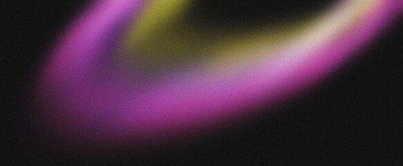Grainy gradient background blue pink yellow abstract glowing color wave black dark backdrop noise texture banner poster header design.smooth and soft texture.