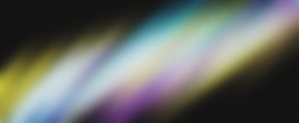 Pastel color gradient background, purple pink turquoise yellow blurred color gradients wide banner design, grainy texture
