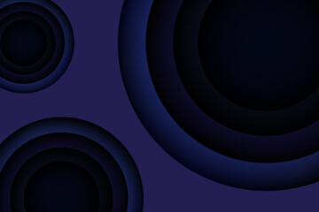 Black cut paper lining. Some gray rings. Cover layout or banner. Modern vector background for sale.