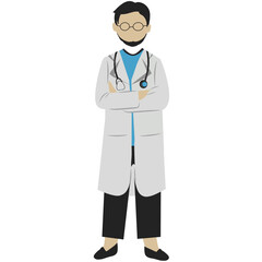 Male doctor illustration 