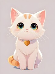 Obraz premium Tabby Cat Ginger Cat Animal Illustration Art