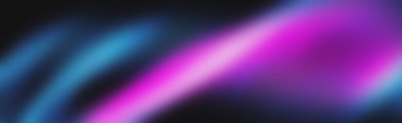 Obraz premium Dark blue purple glowing grainy gradient background black noise texture poster header banner design.Modern horizontal design for mobile app.
