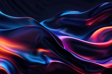 abstract wavy liquid background. Futuristic technology style