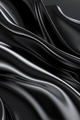 black wavy background. Luxury abstract background