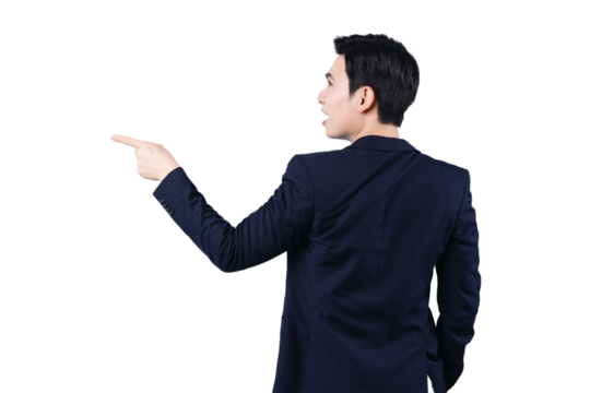 Asian businessman, wearing suit