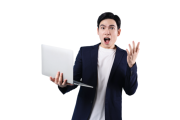 Asian businessman, wearing suit