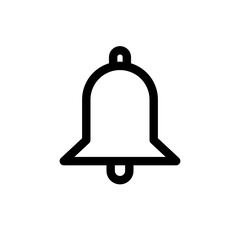 Notification icon in black and outline style