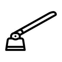 hoe urban gardening line icon vector. hoe urban gardening sign. isolated contour symbol black illustration