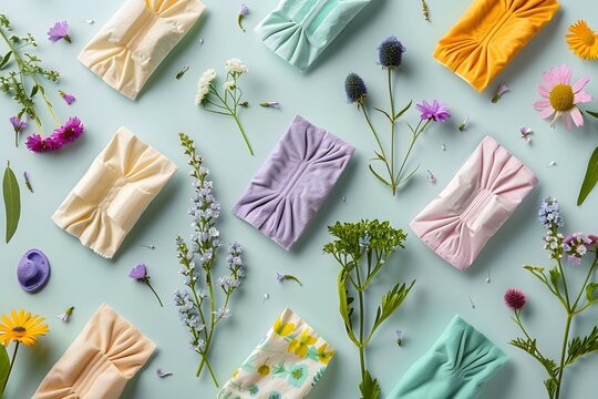 A close up of a bunch of cloths on a table