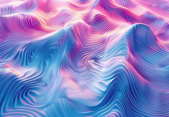 An engaging visual of rippling waves in striking blue and purple hues with a futuristic digital feel