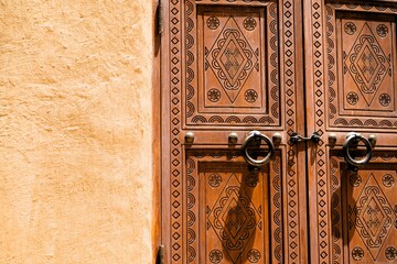 old wooden door