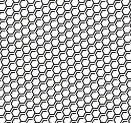 Seamless honeycomb grid pattern. Vector illustration.