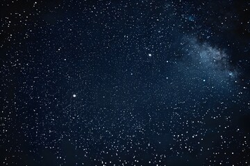 Obraz premium Close-up of a starry sky with a few clouds