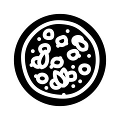 chana masala indian cuisine glyph icon vector. chana masala indian cuisine sign. isolated symbol illustration