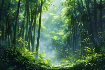 Obraz premium A path through the forest