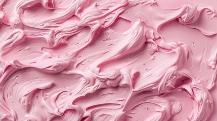 A Dreamlike Dance of Pink Paint