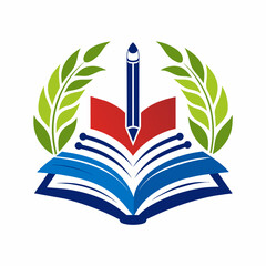  Educational logo icon vector illustration.



