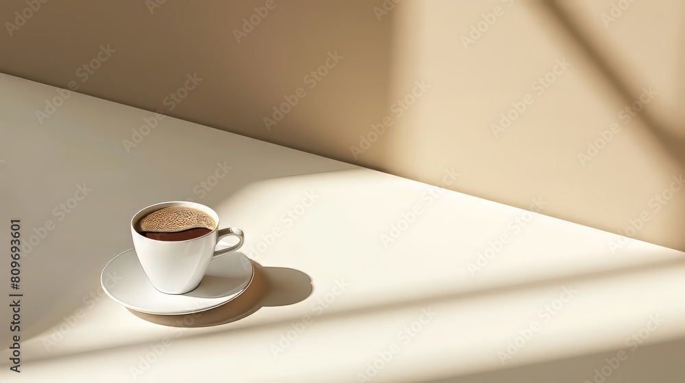 Poster coffee break concept with ample space for adding your own text or graphics