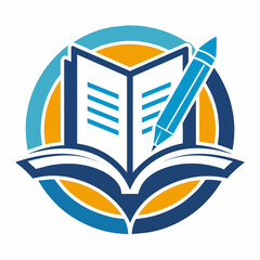  Educational logo icon vector illustration.


