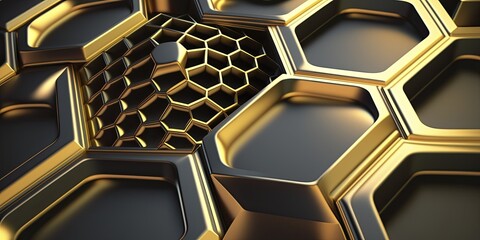 Abstract background black and gold
