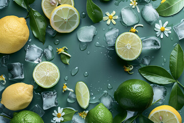 background wallpaper of lemon lime