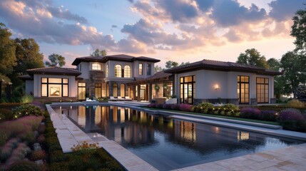 Elegant home design featuring open spaces ready for your personalized branding