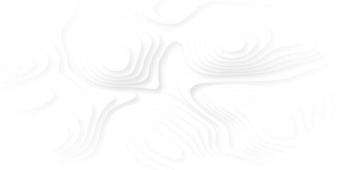 Abstract wavy paper cut white background. Topographic canyon geometric map relief texture with curved layers and shadow. Abstract realistic papercut. Papercut topography relief vector background