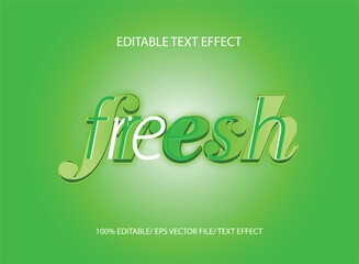 Fresh text effect