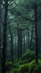 Fototapeta premium Lush pine forests perfumed with resin