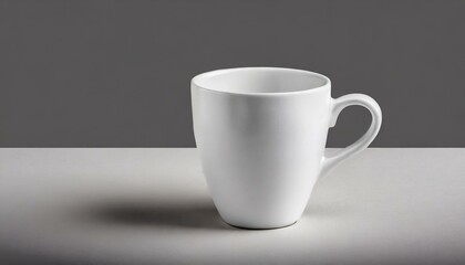 Fototapeta premium white cup on black, 