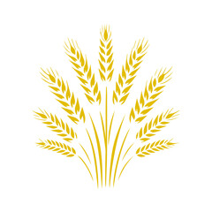 Wheat ear icon vector