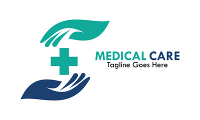 Medical care logo template illustration