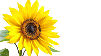 Fototapeta premium Vibrant Sunflower isolated on a transparent background