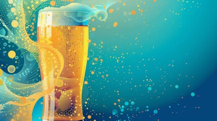 Beer background for graphic design