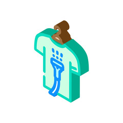 dry cleaning isometric icon vector. dry cleaning sign. isolated symbol illustration