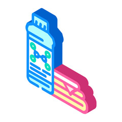 perc perchloroethylene dry cleaning isometric icon vector. perc perchloroethylene dry cleaning sign. isolated symbol illustration