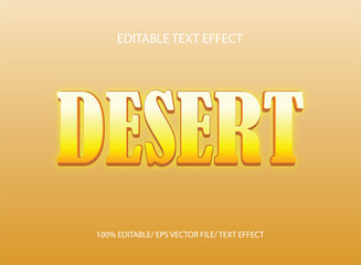 Desert text effect