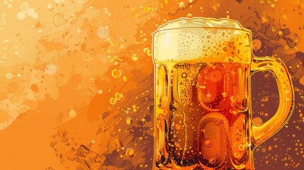 Beer background for graphic design