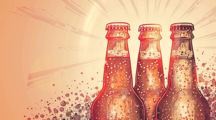 Beer background for graphic design