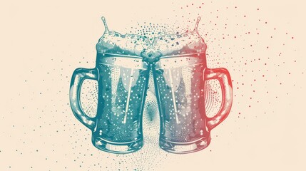 Beer background for graphic design