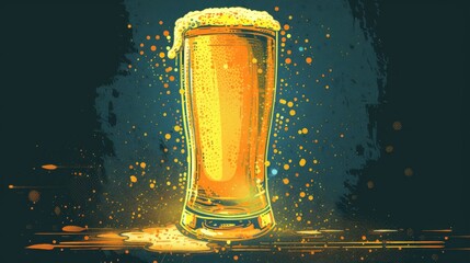 Beer background for graphic design