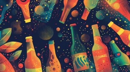 Beer background for graphic design