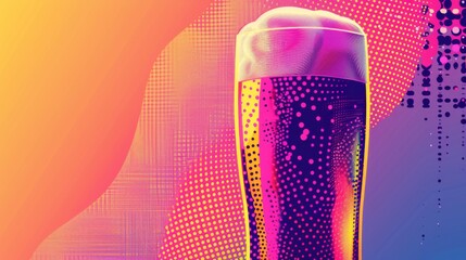 Beer background for graphic design