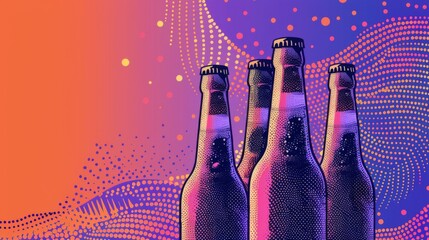 Beer background for graphic design