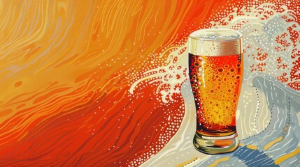 Beer background for graphic design