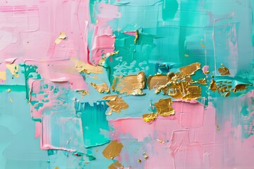 Fototapeta premium Abstract acrylic paint strokes texture