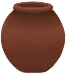 장을 보관하는 한국 전통 옹기