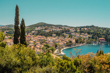 Vue de la ville de Cavtat, Croatie 1