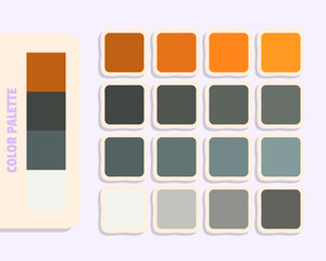 chocolate darkslategray dimgray whitesmoke  color theory, colour matching, harmonious colours 