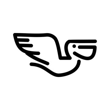 recommend clip art: heron pelican stork vector logo lineart line outline monoline icon design stock gulf bird coast beach illustration abstract ibis logo